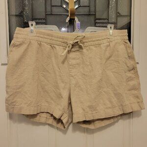 Old Navy Linen Blend Pull On Shorts XL